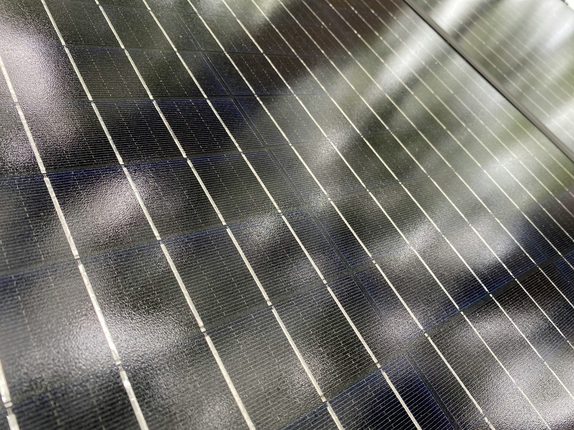 a close-up of a black and white striped surface